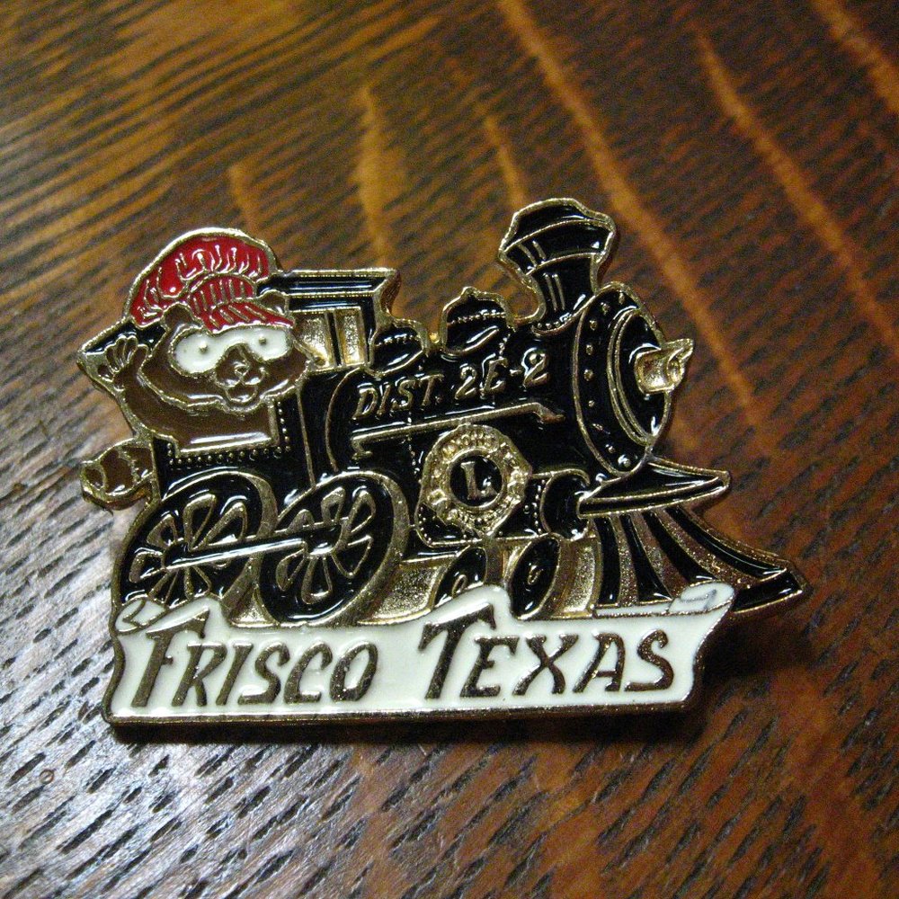 Frisco TX Lions Club International Vintage Lapel Pin